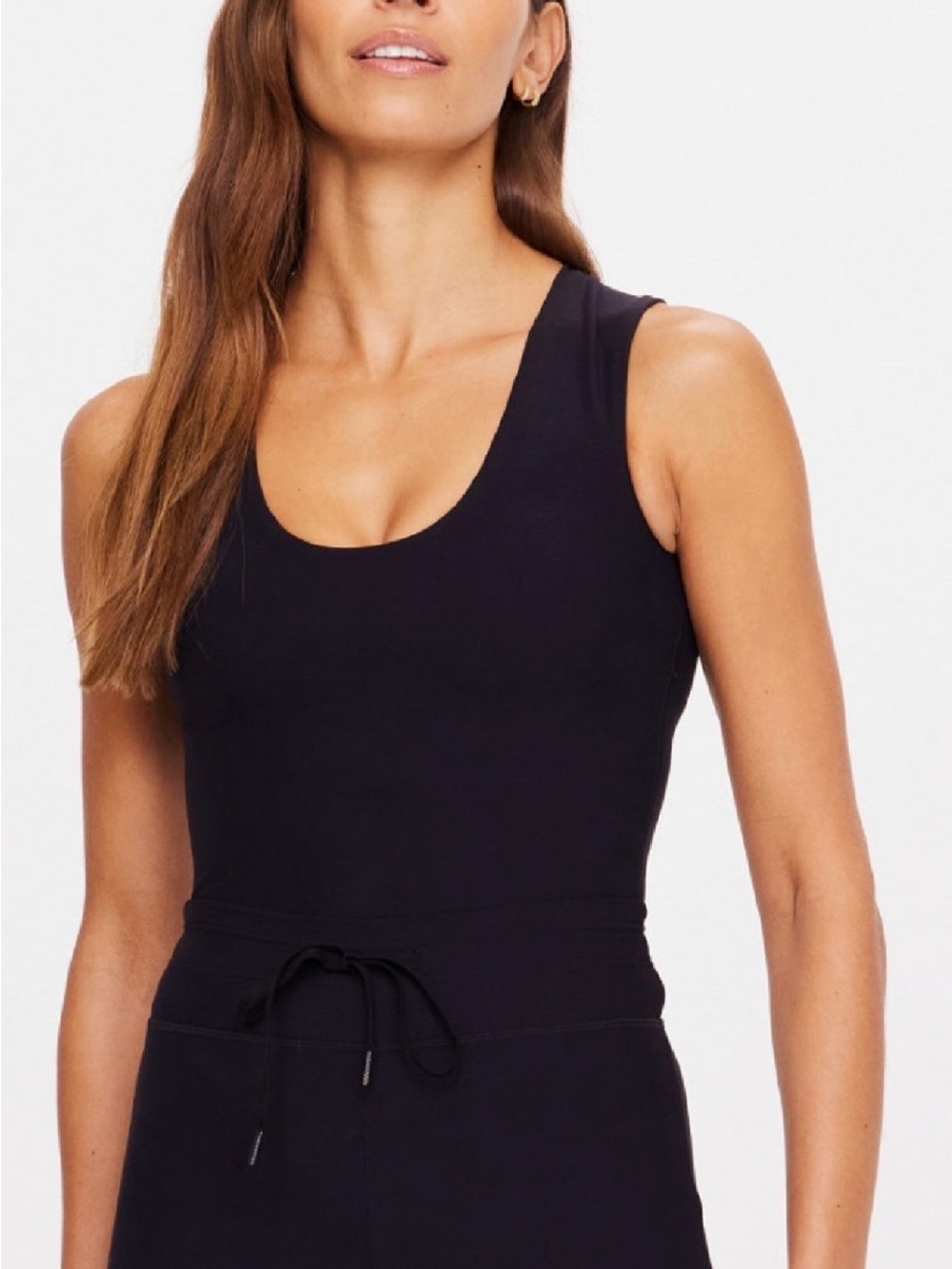 The Upside Onyx Kori Crop Tank- Black